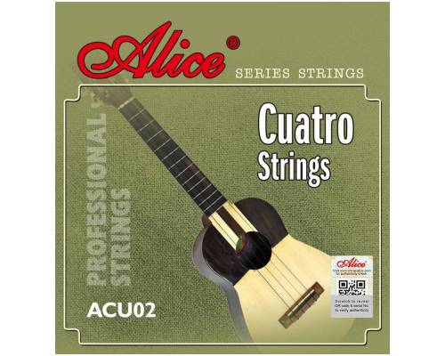 ALICE ACU02 Cuatro - Струны для укулеле сопрано Элис серия Entry Level